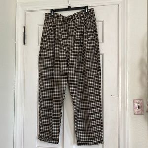 top shop plaid trouser